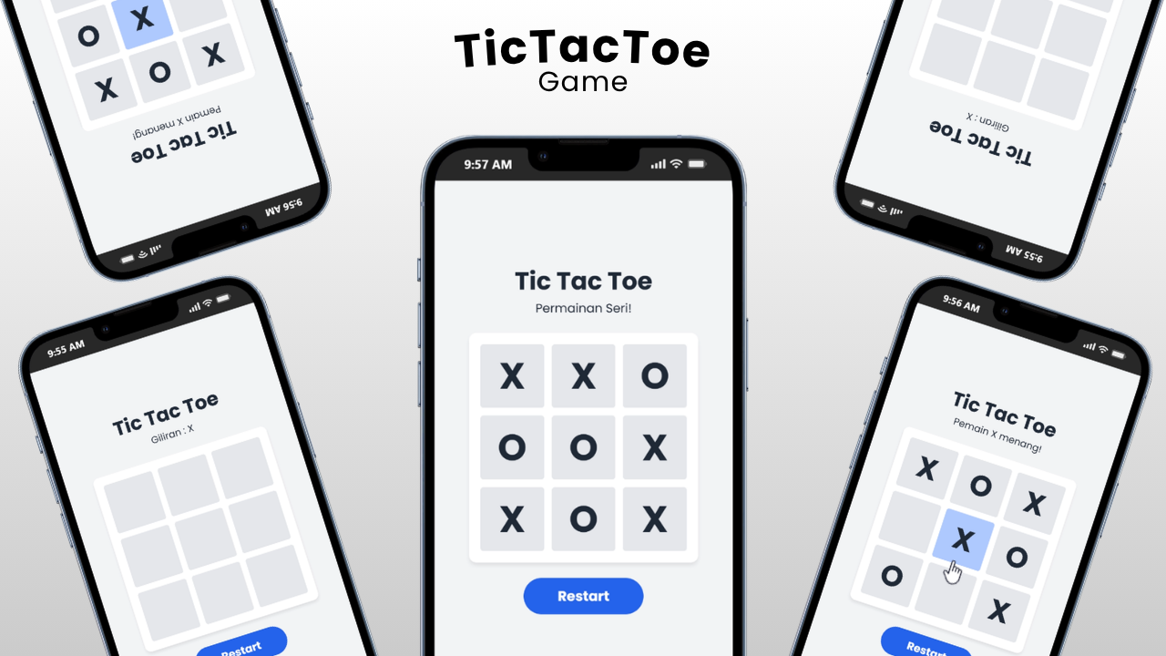 Tampilan Game Tic Tac Toe